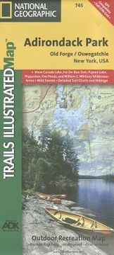 portada Old Forge, Oswegatchie: Adirondack Park Map (en Inglés)