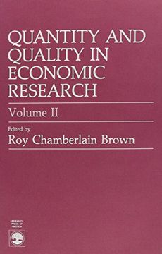 portada Quantity and Quality in Economic Research, Volume ii (en Inglés)