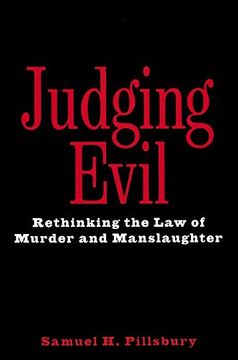 portada Judging Evil: Rethinking the law of Murder and Manslaughter (en Inglés)
