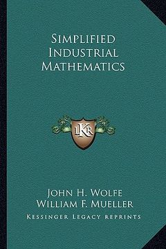 portada simplified industrial mathematics (en Inglés)