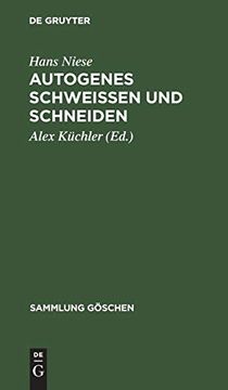portada Autogenes Schweißen und Schneiden (en Alemán)
