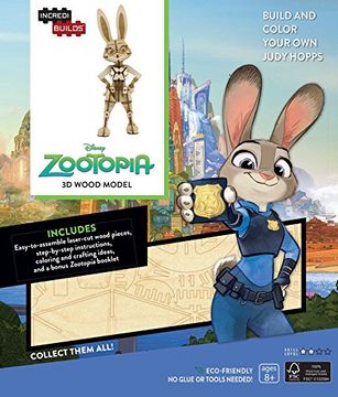 portada Incredibuilds: Disney: Zootopia 3d Wood Model 