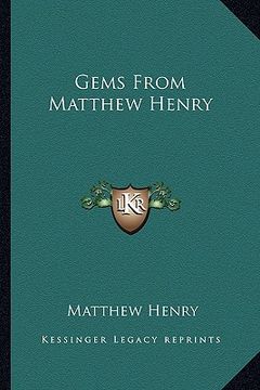 portada gems from matthew henry