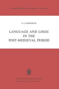 portada Language and Logic in the Post-Medieval Period (in English)