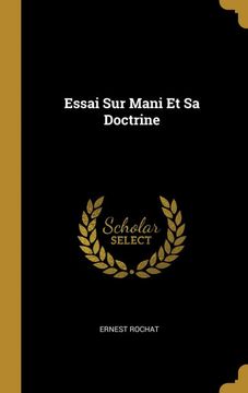 portada Essai sur Mani et sa Doctrine (in French)