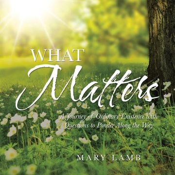 portada What Matters: A Journey of Ordinary Existence With Questions to Ponder Along the way 