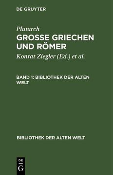 portada Plutarch: Grosse Griechen und Römer. Band 1 (en Alemán)