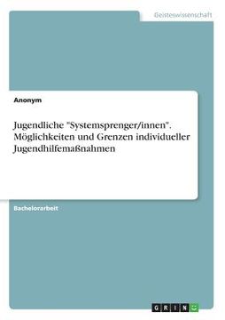 portada Jugendliche "Systemsprenger/Innen". Möglichkeiten und Grenzen Individueller Jugendhilfemaßnahmen (in German)