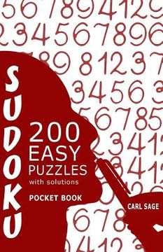 portada Sudoku 200 Easy Puzzles With Solutions: Sudoku Sage Pocket Size Book (en Inglés)