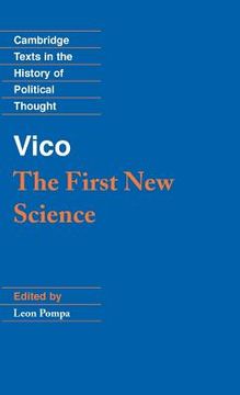 portada Vico: The First new Science Hardback (Cambridge Texts in the History of Political Thought) (en Inglés)