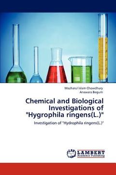 portada chemical and biological investigations of "hygrophila ringens(l.)" (en Inglés)