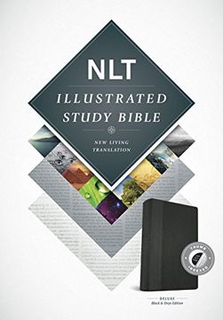 portada Illustrated Study Bible Nlt, Tutone (Leatherlike, Black (en Inglés)