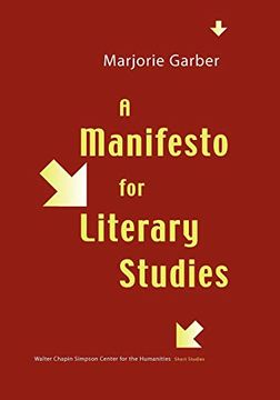 portada A Manifesto for Literary Studies (Short Studies From the Walter Chapin Simpson Center for the Humanities) (in English)