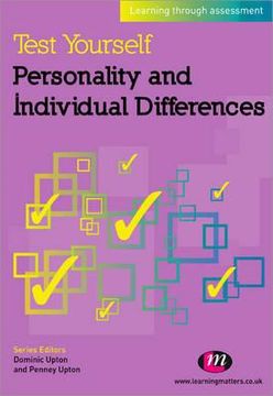 portada test yourself: personality and individual differences: learning through assessment (en Inglés)