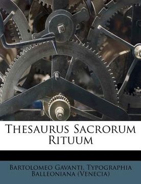 portada Thesaurus Sacrorum Rituum (en Latin)