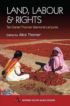 portada land, labour and rights: ten daniel thorner memorial lectures (en Inglés)