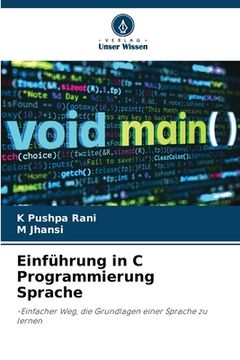 portada Einführung in C Programmierung Sprache (en Alemán)