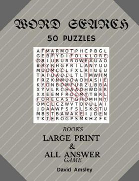 portada Word search 50 Puzzles Books Large Print & All Answer Game: Fun Game Word Search 50 Puzzles Books (en Inglés)
