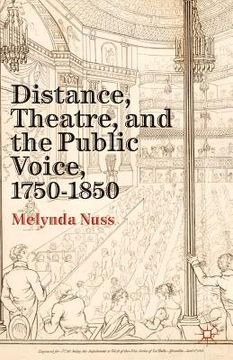 portada distance, theatre, and the public voice, 1750-1850 (en Inglés)