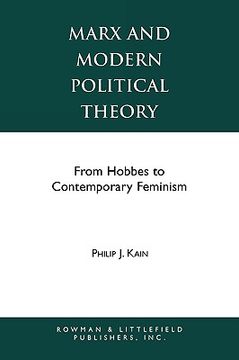 portada marx and modern political theory: from hobbes to contemporary feminism (en Inglés)