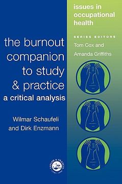 portada the burnout companion to study and practice; a critical analysis (en Inglés)