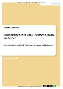 portada Stressmanagement und Stressbewältigung im Betrieb