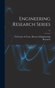 portada Engineering Research Series; 15 (en Inglés)