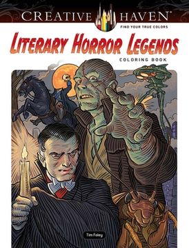 portada Creative Haven Literary Horror Legends Coloring Book (Creative Haven Coloring Books) (en Inglés)