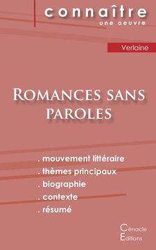 portada Fiche de lecture Romances sans paroles de Verlaine (Analyse littéraire de référence et résumé complet) (en Francés)