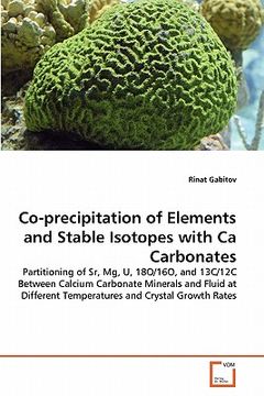 portada co-precipitation of elements and stable isotopes with ca carbonates (en Inglés)