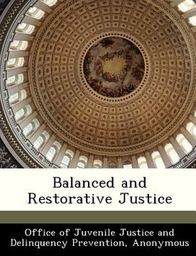 portada balanced and restorative justice (en Inglés)