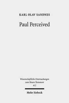 portada Paul Perceived: An Interactionist Perspective on Paul and the Law (en Inglés)