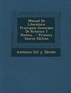 portada Manual de Literatura: Principios Generales de Retorica y Poetica.