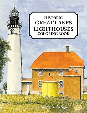 portada Great Lakes Lighthouse Coloring Book (en Inglés)