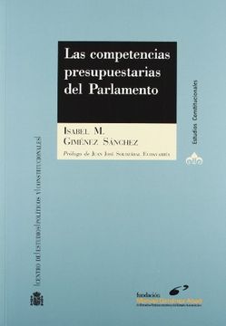 portada Las competencias presupuestarias del Parlamento (Estudios Constitucionales)