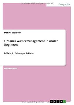 portada Urbanes Wassermanagement in ariden Regionen (German Edition)