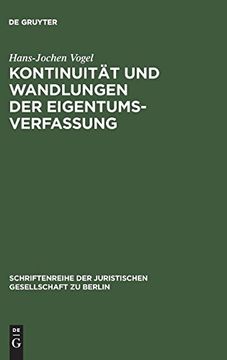 portada Kontinuität und Wandlungen der Eigentumsverfassung (en Alemán)