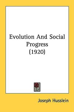 portada evolution and social progress (1920) (en Inglés)