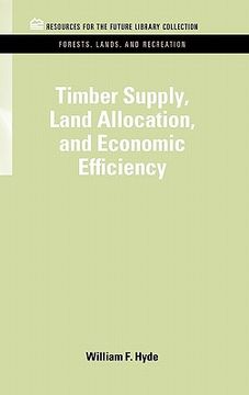 portada timber supply, land allocation, and economic efficiency (en Inglés)