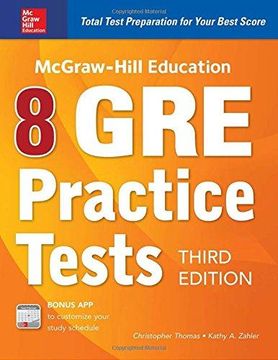 portada McGraw-Hill Education 8 GRE Practice Tests, Third Format: Book (en Inglés)