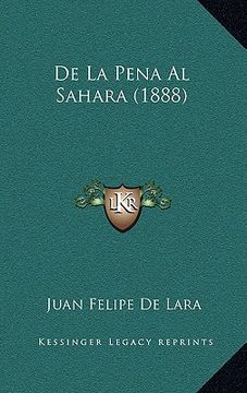 portada De la Pena al Sahara (1888)