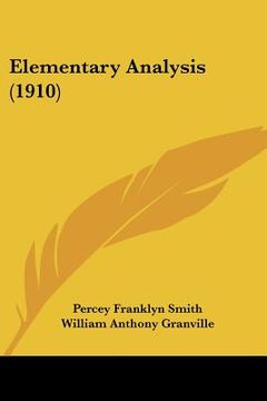 portada elementary analysis (1910) (en Inglés)