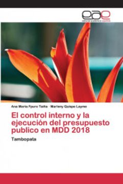 portada El Control Interno y la Ejecución del Presupuesto Publico en mdd 2018: Tambopata