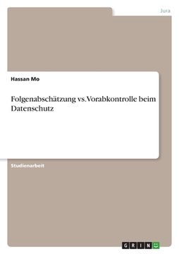 portada Folgenabschätzung vs. Vorabkontrolle beim Datenschutz (in German)