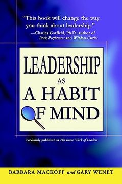 portada leadership as a habit of mind (en Inglés)