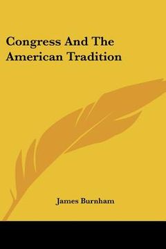 portada congress and the american tradition (en Inglés)