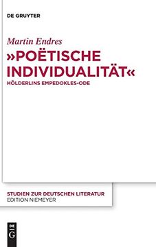 portada "Poetische Individualitat": Holderlins Empedokles-Ode (en Alemán)