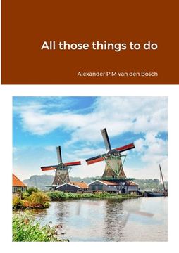 portada All those things to do (in English)