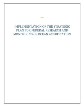 portada Strategic Plan for Federal Research and Monitoring of Ocean Acidification