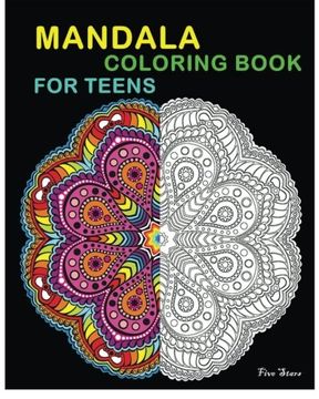 portada Mandala Coloring Book For Teens: Reduce Stress and Bring Balance with +100 Mandala Coloring Pages